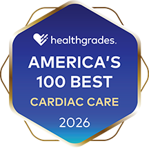 Healthgrades America's 100 Best - Cardiac Care Badge