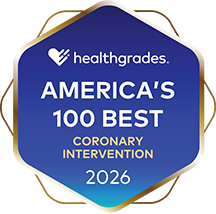 Healthgrades America's 100 Best Coronary Intervention badge