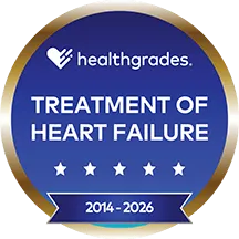Healthgrades Five Star for Treatment of Heart Failure 2014–2026