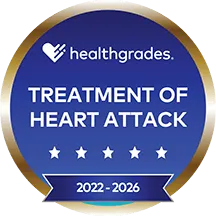 Healthgrades Five Star for Treatment of Heart Attack 2022–2026